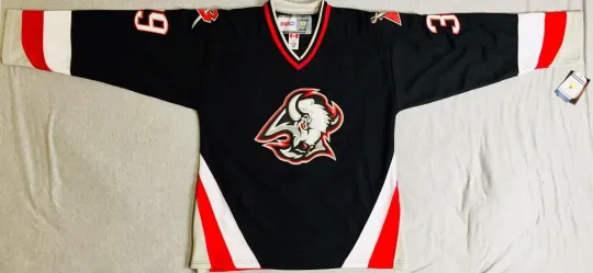 Discover 2000 Dominik Hasek Buffalo Sabres Black Hockey Jersey