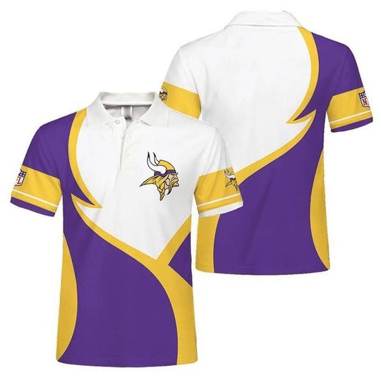 Discover football Minnesota Vikings Simple Style Polo Shirt