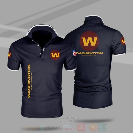 Discover football Washington Commanders Dark Blue Polo Shirt