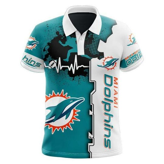 Discover football Miami Dolphins Polo Shirt V16