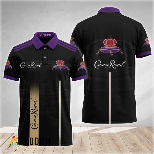 Discover Crown Royal Black Polo Shirt