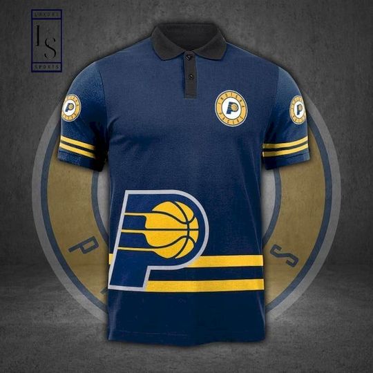 Discover NBA Indiana Pacers Blue Polo Shirt