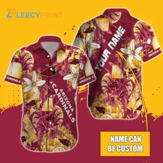 Discover Personalized Arizonna Football Team Cardinalss Hawaiian Shirt Special Tropical Fr