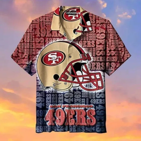 Discover San Francisco Football Team 49erss Hawaiian Shirt Football Gift For Dad