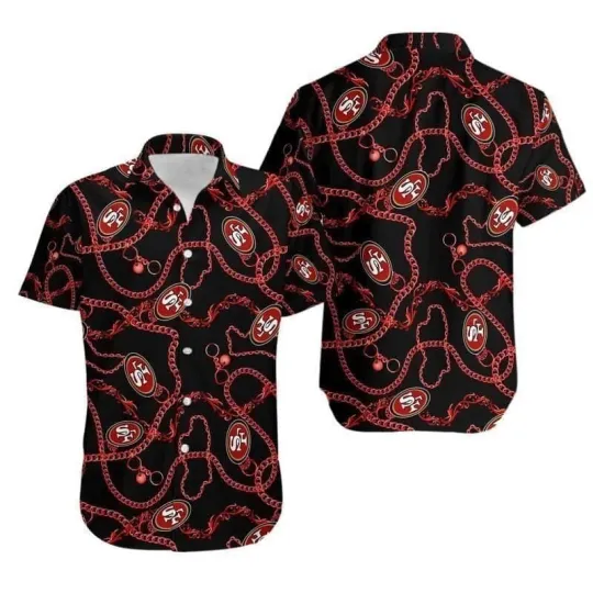 Discover San Francisco Football Team 49erss Hawaiian Shirt Football Gift For Dad From Son