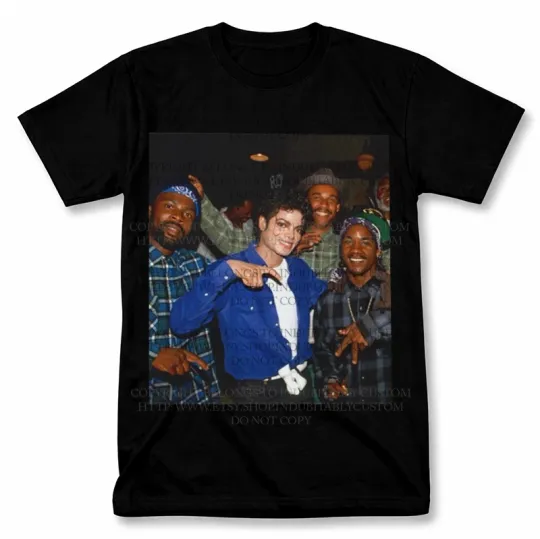 Discover Michael Jackson Hip Hop Graphic T-Shirt Vintage Rap Fan Tee