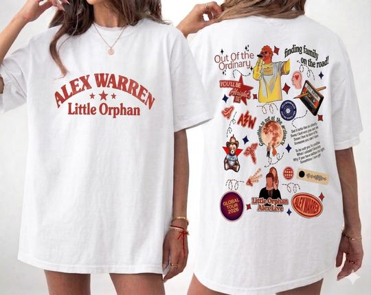 Discover Alex Warren Music 2026 Shirt, Vintage Alex Warren Concert 2 Sided Shirt Alex Warren Merch 2026, Fan Gift