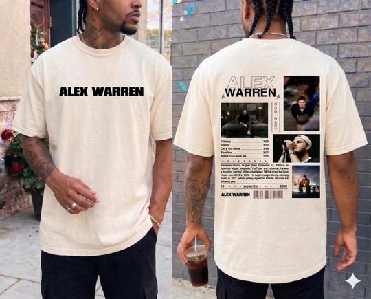 Discover Alex Warren Music Shirt, Vintage Alex Warren Music Song Shirt Alex Merch 2026, Fan Gift
