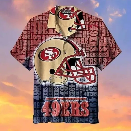 Discover San Francisco Football Team 49erss Hawaiian Shirt Football Gift For Dad, Unisex