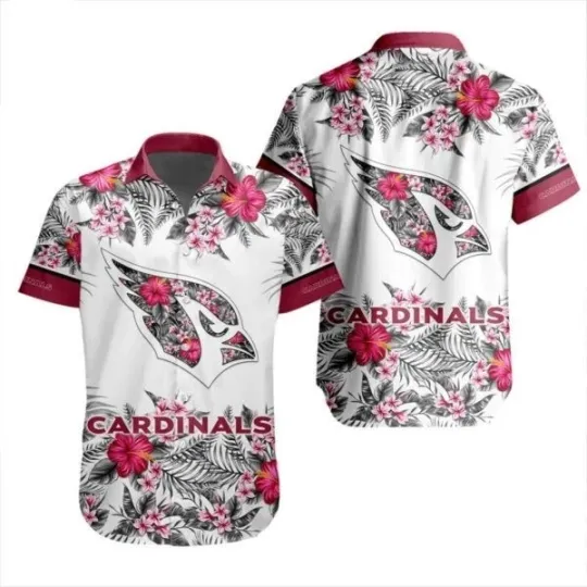 Discover Arizonna Football Team Cardinalss Hawaiian Shirt Special Floral Tropical Team Spi