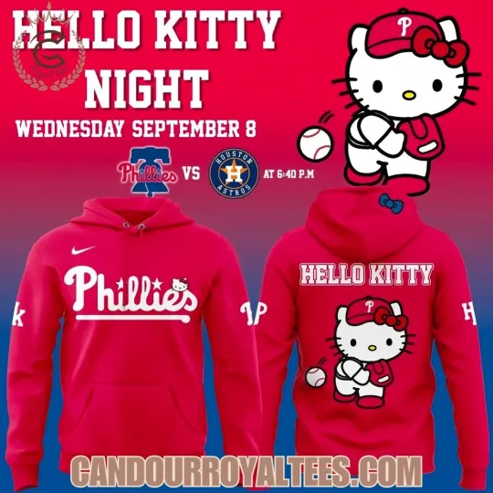 Discover Phillies x Hello Kitty Night Hoodie 2026