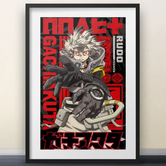 Discover Gachiakuta Rudo Anime Key Visual Poster " Shonen Jump Vertical Poster