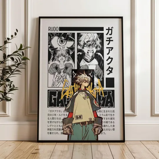 Discover Gachiakuta Rudo Poster - Manga Art Print - Anime Wall Decor