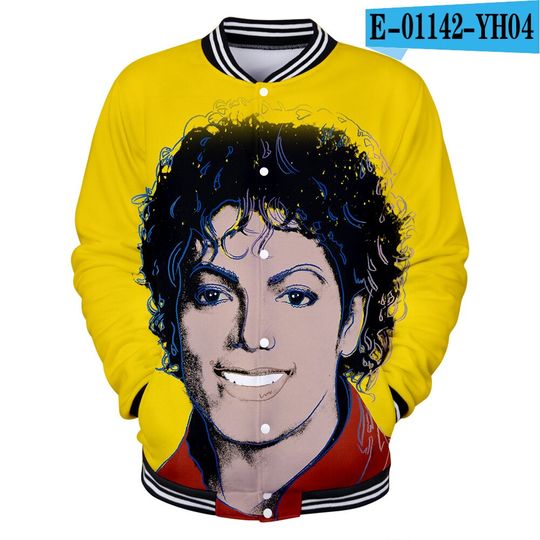Discover Michael Jacksosn Yellow Baseball Jacket