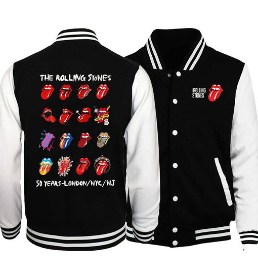 Discover The Rolling Stones Baseball Jacket V1