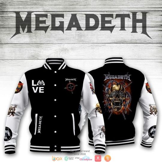 Discover Megadeth Black Baseball Jacket V1