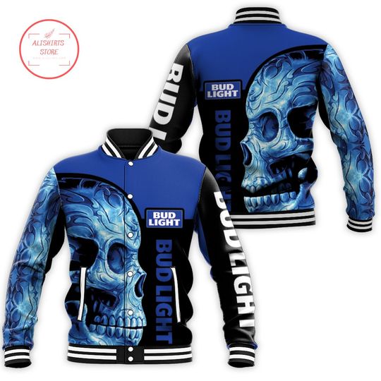 Discover Bud Light Skull Baseball Jacket