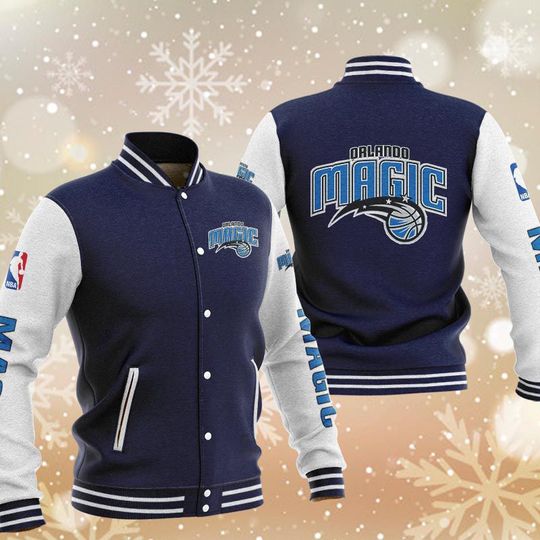 Discover Orlando Magic Navy Baseball Jacket