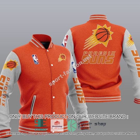 Discover Phoenix Sunss Orange Gray Baseball Jacket
