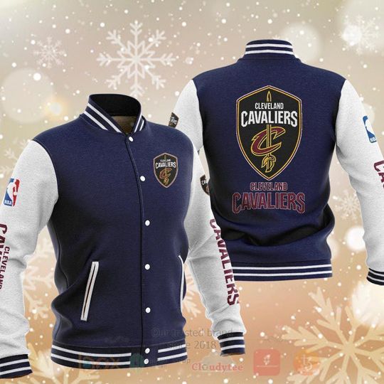 Cleveland Cavalierss Navy Blue Baseball Jacket