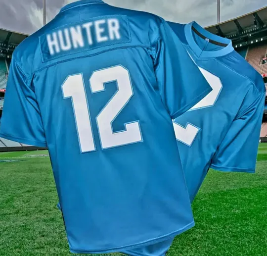 Discover 2025 NEW Stitched Travis Hunter #12 Aqua Jacksonville Jaguars Custom Jersey 3XL