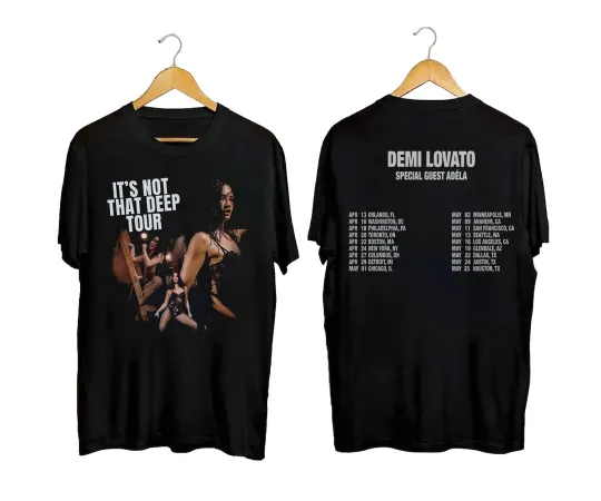 Discover Demi Lovato It's Not That Deep Tour 2026 T-Shirt Reprint