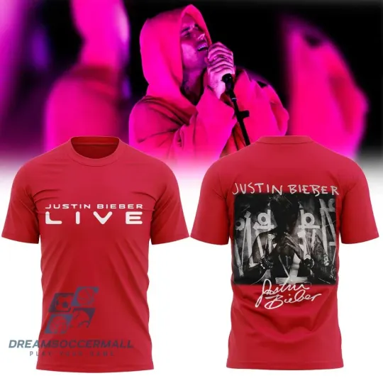 Justin Bieber Live 2026 Tour AOP T-Shirt
