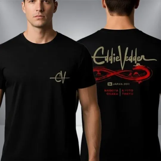 Discover PEL JAM Japan Tour 2026 Merchandise with Edwad Severson Unisex T Shirt Two Sided