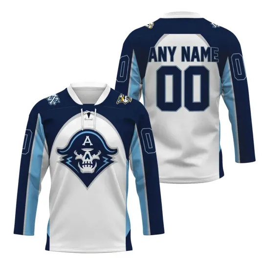 Discover Personalized Milwaukee Admirals Away Lace Hockey Jersey Shirt