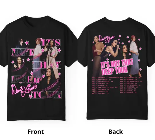 Discover Demi Lovato It's Not That Deep Tour 2026 T-Shirt