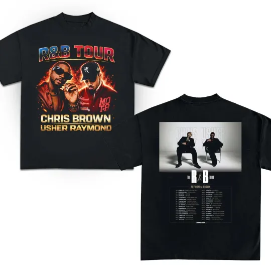 Discover Usher Raymond THE R&B TOUR 2026 Unisex T-Shirt