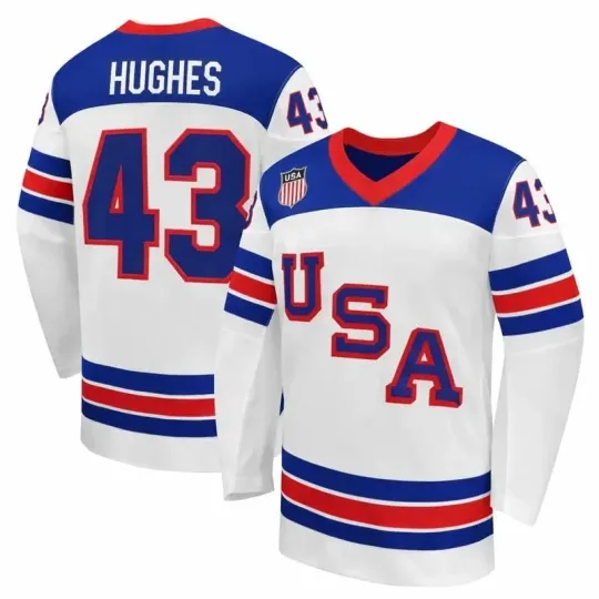 #43 Hughes Team USA Winter Olympics 2026 Jersey