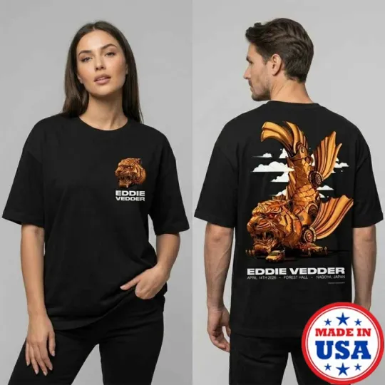 Discover An Evening Edwad Severson EV JP Solo Tour 2026 PEL JAM Solo Tour T-Shirt