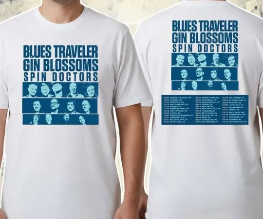Discover Blues Traveler Gin Blossoms Spin Doctors Tour 2026 Shirt