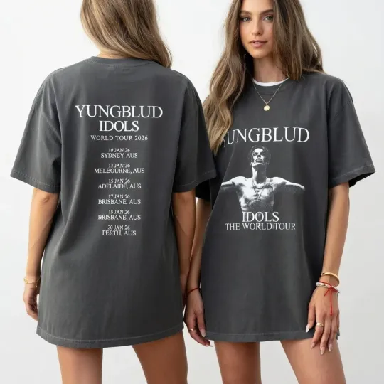 Discover Retro Black Hearts Club Australian Tour 2026 Graphic Tee Pink Punk Fan Shirt