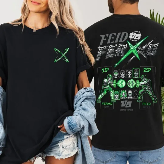 Discover New!!! Feid Vs Ferxxo Shirt USA Tour 2026 T-Shirt