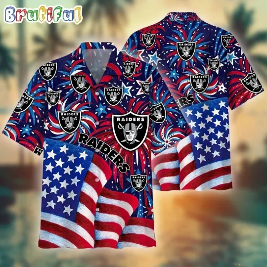 Discover Las Vegas Football Raiderss Team Hawaiian Shirt Button Down Unisex Adults S-5XL