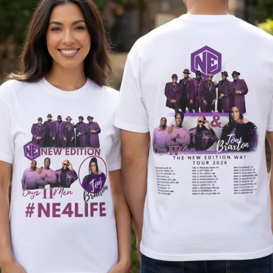 Discover Classic RnB Soul Boy Band Tour Style 2026 T Shirt Vintage Music Fan Gift Tee