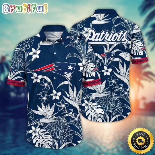 Discover New England Football Team Patriotss Button Down Hawaiian Shirt Unisex Adults