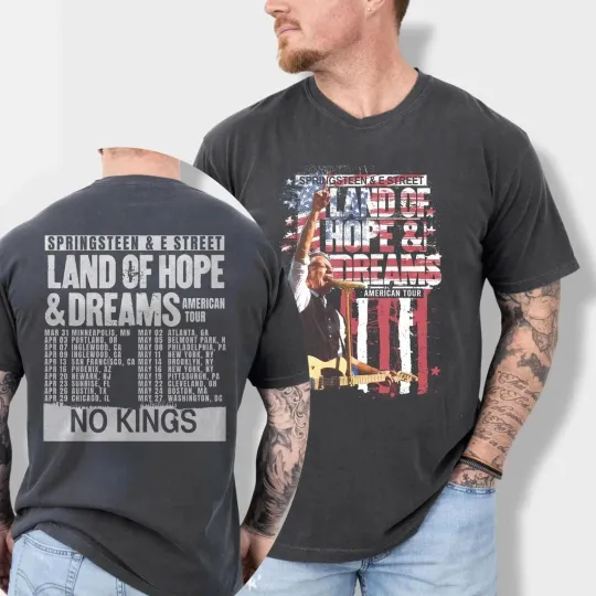 Discover Bruce Springsteen & E Street Band World Tour 2026 T-shirt