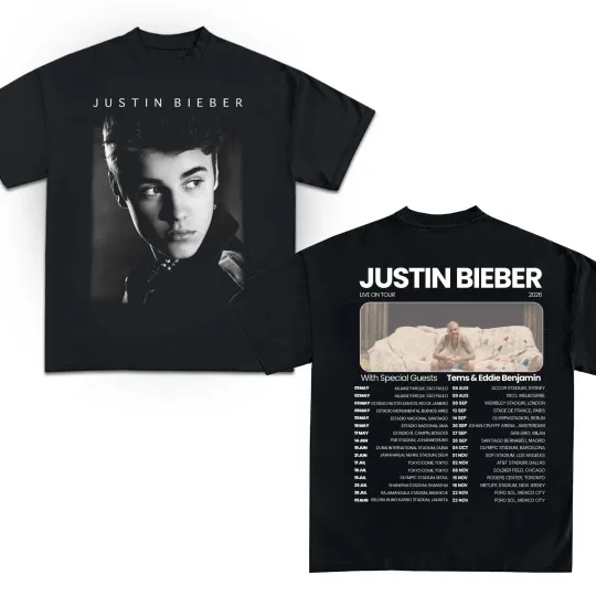Justin Bieber Bieberchella Tour 2026 Unisex T-Shirt