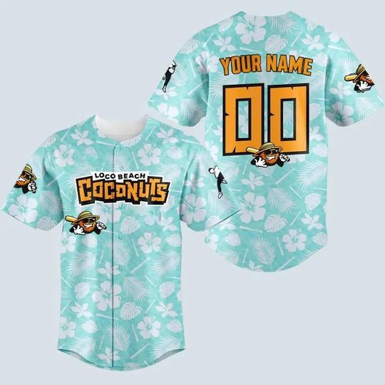 Discover Personalized Coconuts Baseball Jersey, Coconuts Fan Gift, Beach Jersey Shirt, Savannah Baseball Jersey, Coconut Game Day