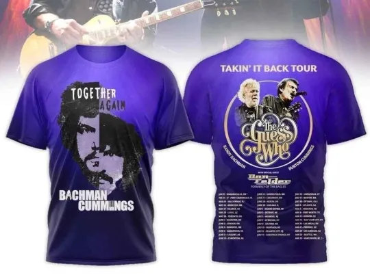 Discover Bachman-Cummings Together Again Tour 2026 T Shirt Full Size