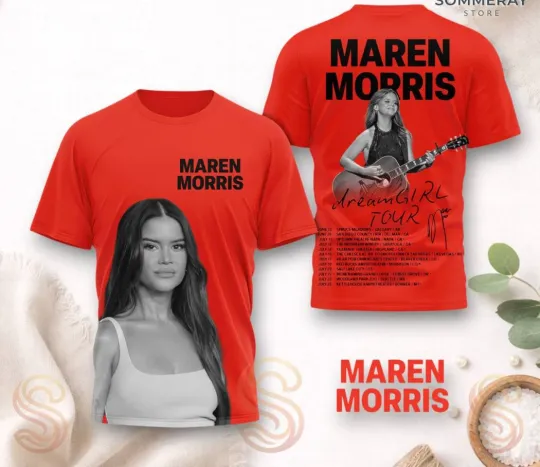 Discover Maren Morris Dreamgirl Tour 2026 AOP T-Shirt
