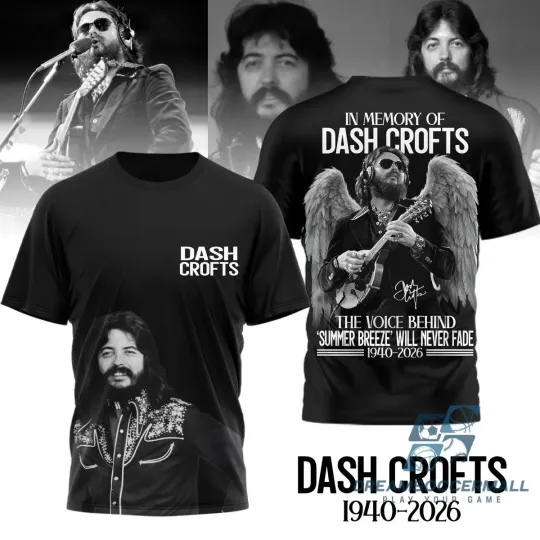 Discover Dash Crofts In Memory Of Summer Breeze 2026 AOP T-Shirt