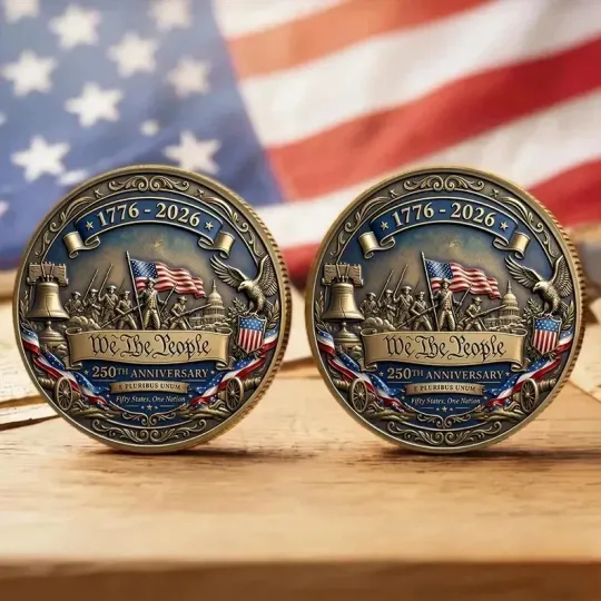 US 250th Anniversary Commemorative Coin, 1776-2026 Semiquincentennial Challenge
