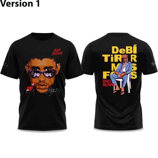 Discover Bad Bunny – DeBÍ TiRAR MáS FOToS World Tour 3D Shirt