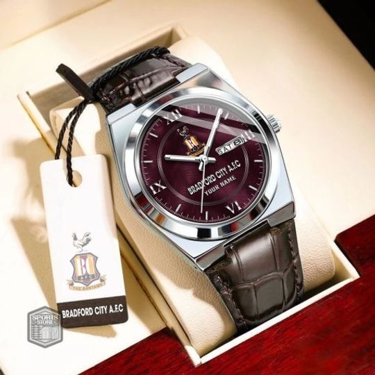 Bradford City AFC Custom Name New Version Signature Watch