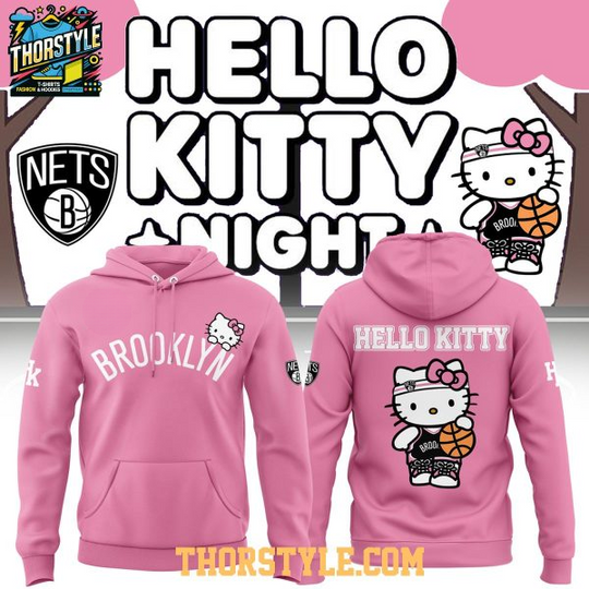 Brooklyn Nets Hello Kitty Basketball Night 2026 Hoodie
