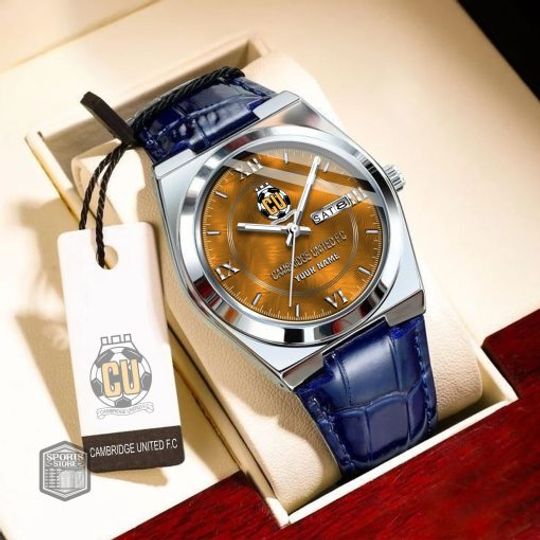 Cambridge United FC Custom Name New Version Signature Watch